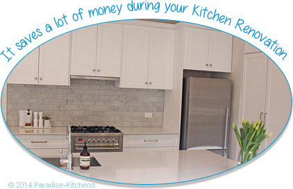 It saves a lot of money during your Kitchen Renovation