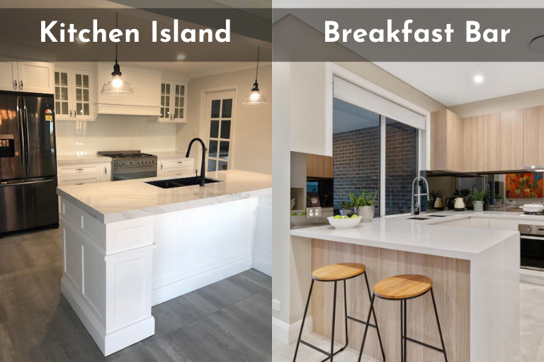 Kitchen Island Bench Or Breakfast Bar, Difference Between Kitchen Island And Breakfast Bar
