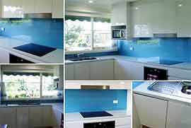 blue splashback kitchen
