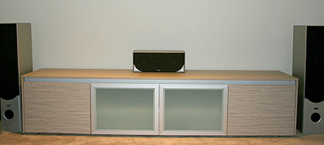 sideboard with speakers