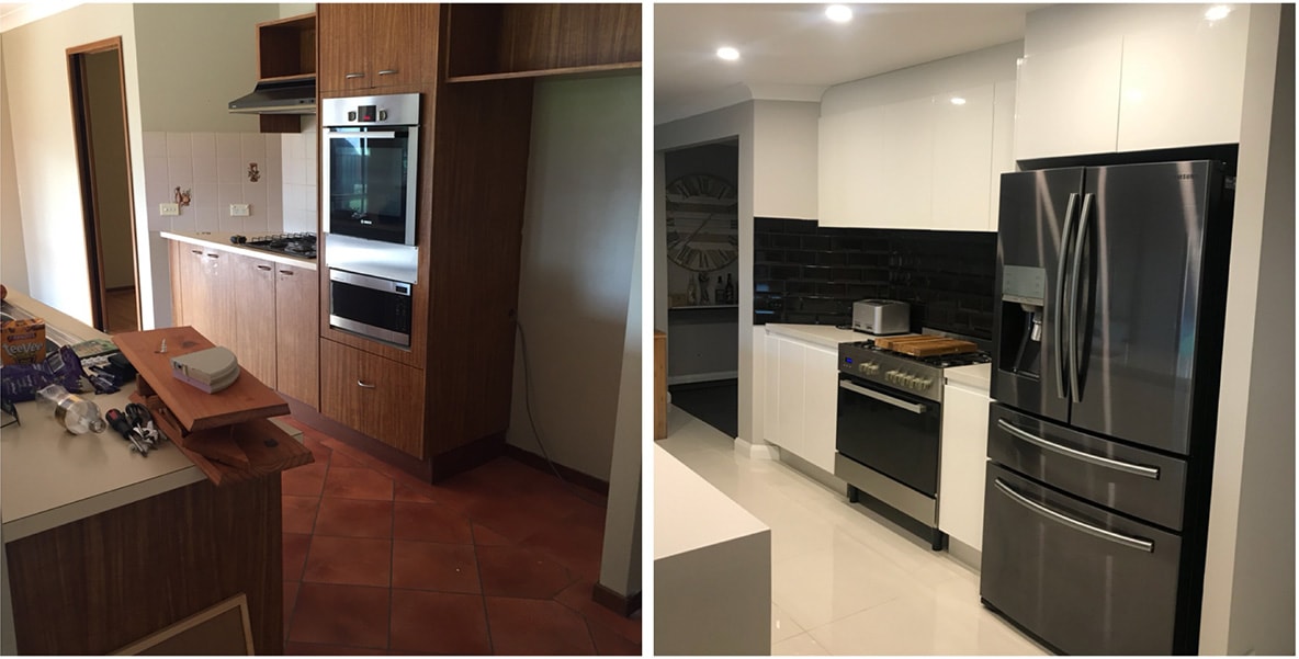 small kitchen remodel before and after