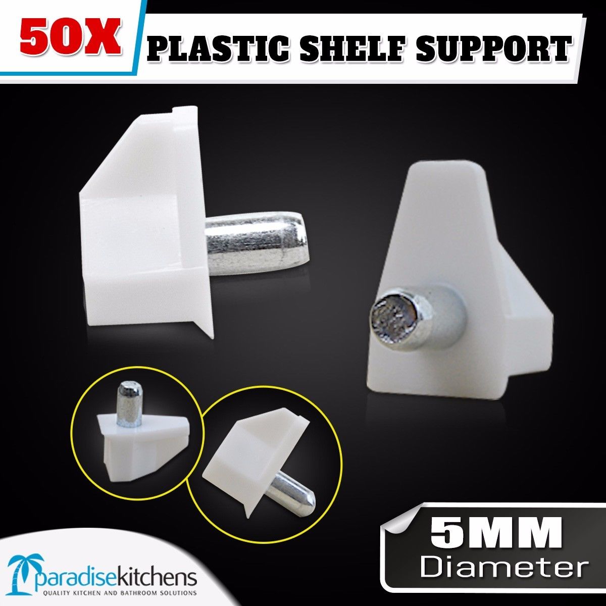 Buy 50X Plastic shelf Support Online
