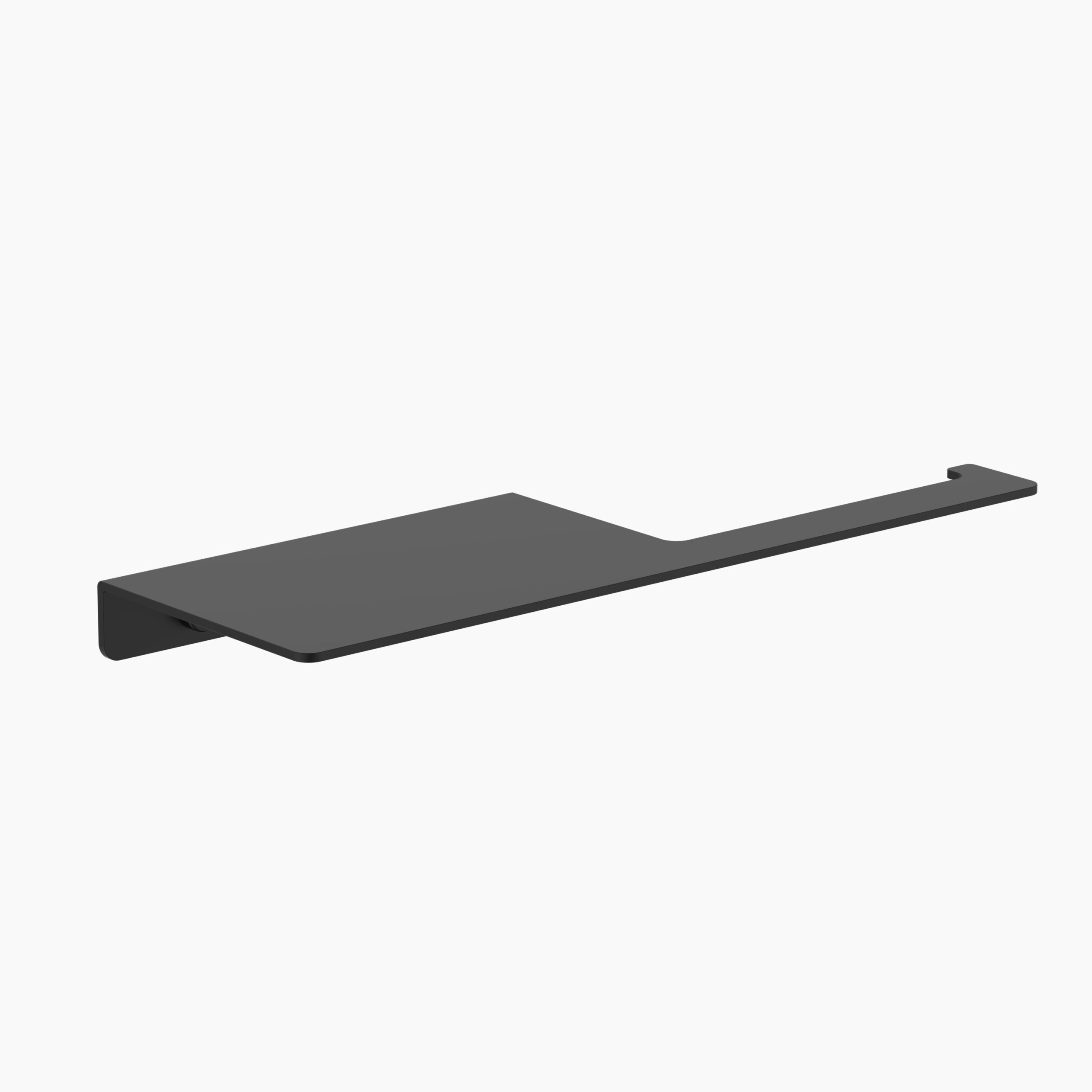 Square Toilet Roll Holder with Shelf - Matte Black Square Toilet Roll Holder with Shelf - Matte Black