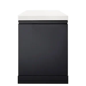 Side Cabinet 60cm Zinc/Black Steel with Shelf Side Cabinet 60cm Zinc/Black Steel with Shelf